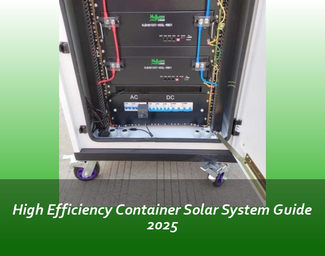 High Efficiency Container Solar System Guide 2025